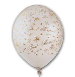 Luftballons zur Hochzeit, hochwertig bedruckt, 50er-Pack - 1