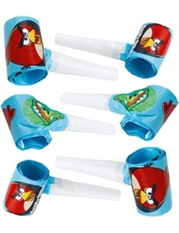 Luftrüssel: Tröten, Motiv „Angry Birds“, 30 cm, 6 Stück - 1