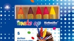 Make-up: Action-Schminkstifte, verschiedene Farben, 5er-Pack - 1
