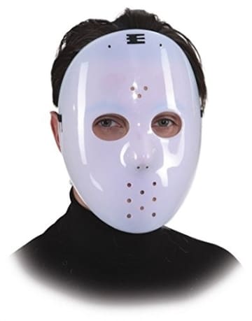 Maske: Horrormaske „Menschenfresser“, weiß - 1