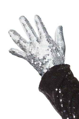 Michael Jackson Pailetten-Handschuh Glitzerhandschuh - 1