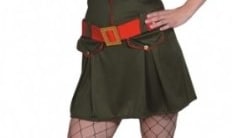 Military Girl : Kleid, Gürtel und Mütze - 1