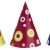 Mini-Party-Hütchen, gemischt, 14,5 cm Höhe, 10 cm Durchmesser, 50er-Karton - 1