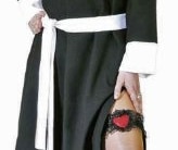 Nonnen-Kostüm: sexy Kleid und Haube - 1