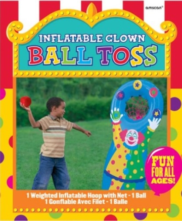 Outdoor-Spielzeug: Wurfspiel mit Clown, aufblasbar - 2