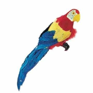 Papagei Ara 12 cm echte Federn