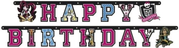 Party-Kette: Geburtstagskette, Monster High, „Happy Birthday“, 180 cm - 1