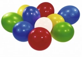 Party-Luftballon: verschiedene Regenbogenfarben, 100er-Pack - 1