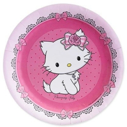Party-Teller: Pappteller, Hello Kitty/Charmmy Kitty, 23 cm, 8er-Pack - 1
