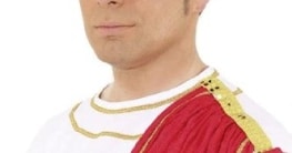 Perücke: Römer-Perücke, schwarz - 1