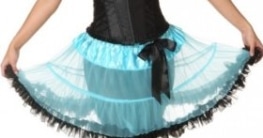 Pettiskirt türkis-schwarz - 1