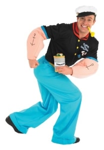 Popeye der Seemann Verkleidung, Kostüm für Erwachsene - 1