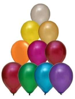 Premium-Ballon: Luftballon, 75 – 85 cm, metallic, 50er-Pack - 1