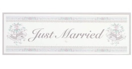 Riesen-Banner: „Just Married“, 165 x 51 cm - 1