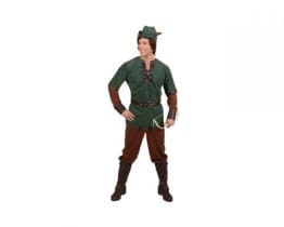 Robin-Hood-Kostüm: Oberteil, Hose, Gürtel und Hut - 1