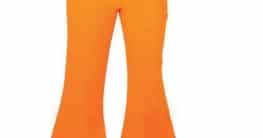 Schlaghose, Damen, neonorange - 1