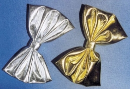 Schleife, Folienschleife, silber, 18 cm - 1