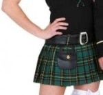 Scottish Girl grün : Kleid, Gürtel und Barett - 1