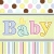 Servietten, bunt mit Baby-Schriftzug, 33 x 33 cm, 36er-Pack - 1