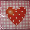 Servietten: Herz-Servietten „Sweet Love“, 33 x 33 cm, 20er-Pack - 1