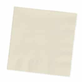 Servietten: Papierservietten, uni, cremefarben, 30 x 30 cm, dreilagig, 20er-Pack - 1