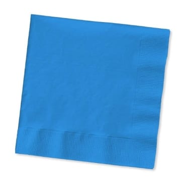 Servietten: Papierservietten, uni, dunkelblau, 30 x 30 cm, dreilagig, 20er-Pack - 1