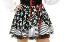 Sexy Piratin : Kleid, Petticoat und Kopfband - 1