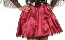 Sexy Vampir Totenkopf : Kleid und Petticoat - 1
