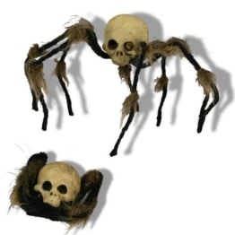 Spinne: Spinne mit Totenschädel, 20 cm - 1