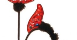 Teufel-Kostüm: Teufelsgabel, schwarz-rot - 1