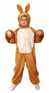 Tier-Kostüm: Hasen-Overall, braun, für Kinder - 1