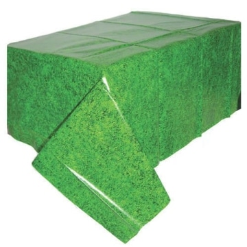 Tischdecke: Fußball-Rasen, 137 x 259 cm, Kunststoff - 1