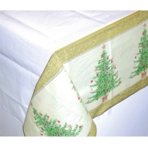 Tischdecke: Papier-Tischtuch, Weihnachtsbaum, 137 x 259 cm - 1