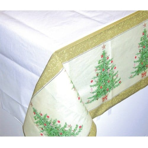 Tischdecke Papier Tischtuch Weihnachtsbaum 137 X 259 Cm Party Deko Shop De