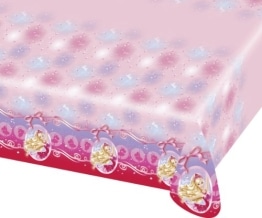 Tischdecke: Tischtuch, Kunststoff, Motiv „Barbie Pink Shoes“, 120 x 180 cm - 1