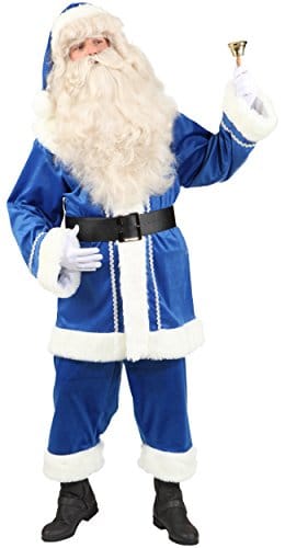 Weihnachtsmannanzug in Blau - 1