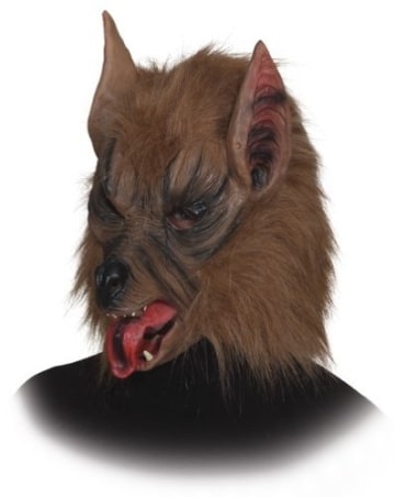 Werwolf-Maske braun - 1