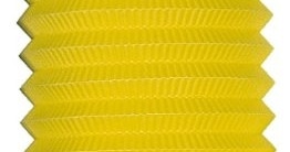 Zuglaterne: 25 cm, gelb, mit Kerzenhalter - 1